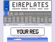 Tablet Screenshot of eireplates.com